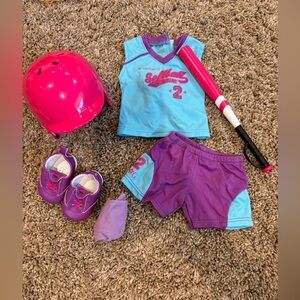 American girl softball set
